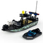 City Police Speed Boat Building Blocks Sets City Fire Rescue Boat?Guard Boat ?Patrol Boat Creative Building Bricks Compatible with Lego  Fun Gift or Pretend Play Toy for Kids (Rescue Boat 70PCS)
