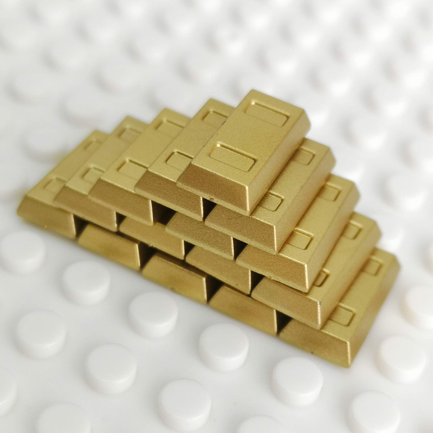 Sprite World Plating Gold Bars Sliver Bars Brick Blocks Toy Treasure Set For Mini Figures Compatible Major Brands