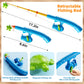 Niplooow Magnetic Fishing Game Pool Toys For Kids 3-5, Water Table Bathtub Kiddie Party Toy With Pole Rod Net Plastic Floating F