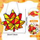 Qyeahkj Fall Crafts Stained Glass Craft Thanksgiving Maple Leaves Sticker Glass Made Easy Activity Kit Decorations Autumn Suncat
