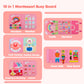 Busy Board Montessori Toys For 1 2 3 4 Year Old Girl Birthday Gift, Preschool Educational Activities Busy Book For Learning Fine
