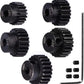 48P Hardened Steel Upgrade Pinion Gear Set: 19T 20T 21T 22T 23T fit 3.175mm (1/8-Inch) RC Motor Shaft (Work with Steel Spur Gear
