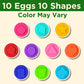 iPlay, iLearn Toddler Matching Eggs - Educational Dinosaur Shape Sorter Toy for 18 Month to 4 Year Olds - Colorful Plastic Montessori Gift