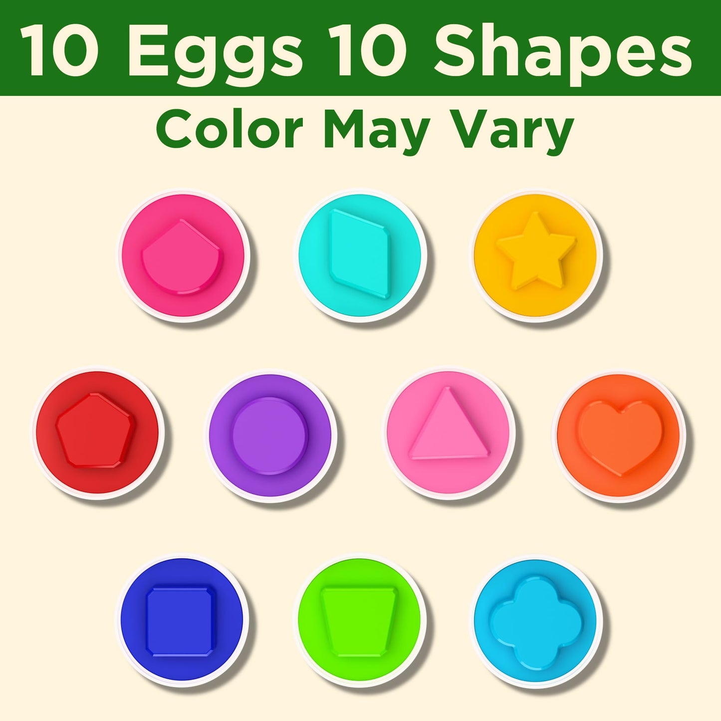 iPlay, iLearn Toddler Matching Eggs - Educational Dinosaur Shape Sorter Toy for 18 Month to 4 Year Olds - Colorful Plastic Montessori Gift