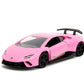 Jada Toys 1:32 Die-Cast Car - Pink Lamborghini Huracán Performante, Glossy Pink, Model 34661