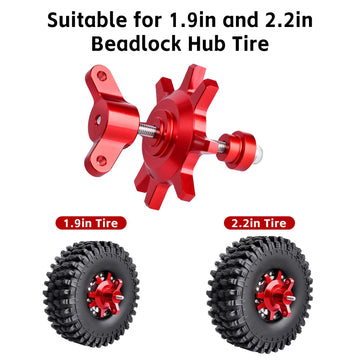 CrazyHobby RC Beadlock Wheel Mounting Tool for 1.9 & 2.2 Size Wheel Installation and Removal 1/10 Scale Crawler