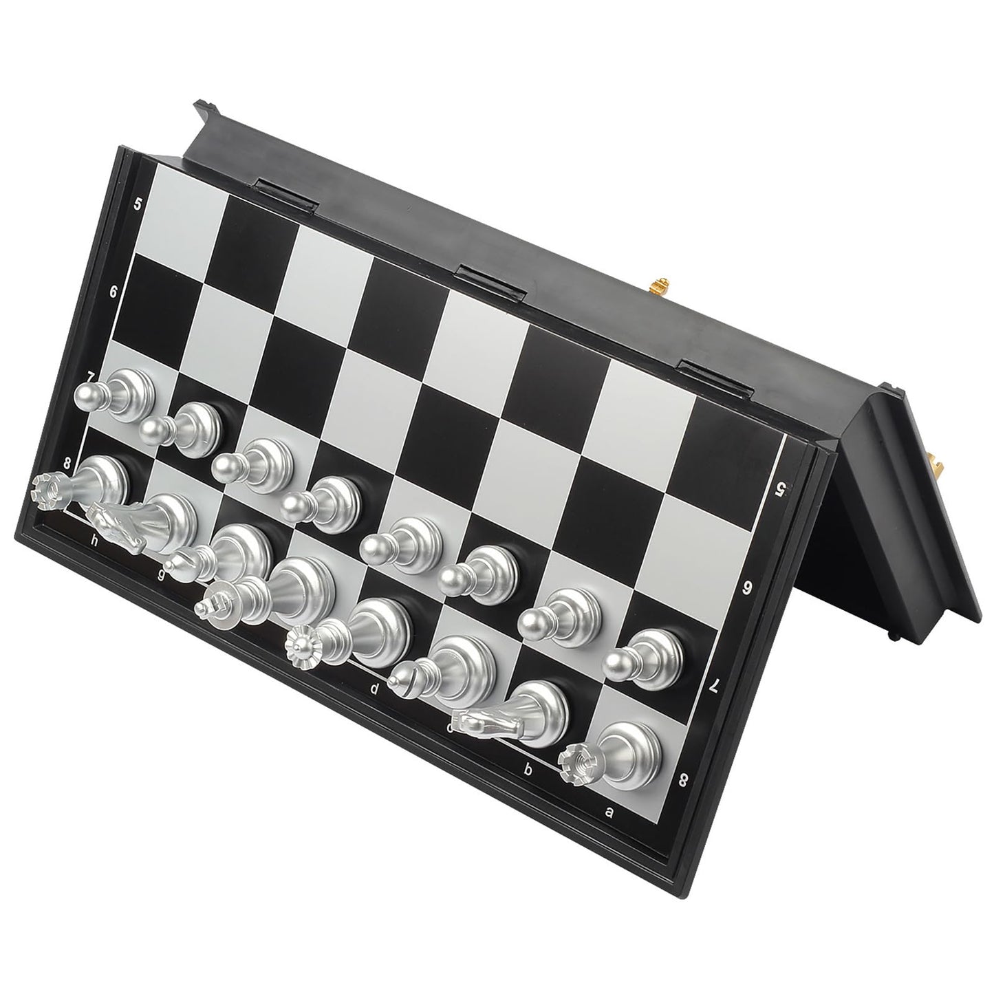 Travel Chess Set Magnetic Vikutu 9.7 Inches Portable Small Folding Chess Board (Medium)