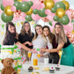 Sage Green And Pink Balloon Garland Arch Kit, 122Pcs Pink Sage Green Metallic Gold Balloons Leopard Print Balloons For Jungle Bi