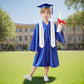 Wikitot Kindergarten Graduation Cap And Gown - Royal Blue Preschool Graduation Outfit With 2025 & 2026 Tassels, Badge, Stole For