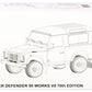 LCD MODELS 1/18 Defender 90 Works V8 70Th Edition 2018 LCD18007-Si