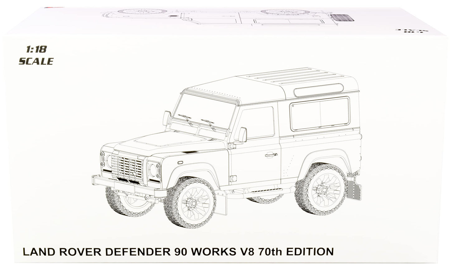 LCD MODELS 1/18 Defender 90 Works V8 70Th Edition 2018 LCD18007-Si