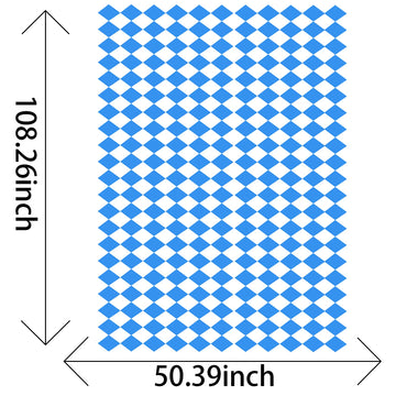 Iceyyyy 6 Pcs Oktoberfest Tablecovers - 54 x 108 Oktoberfest Bavarian Flag Check Table Cloth Blue Diamonds Bavarian Tablecover f