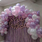 Purple Balloons, 55Pcs Dark Purple Party Balloons 12 Inch Pearl Pale Pink And Purple Latex Balloons Light Purple Helium Balloons