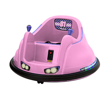 Flybar Funpark 6V Bumper Car For Toddlers, Electric Toddler Ride On Toys For Kids, Baby, Ages 1.5-4 Years, Led Lights, 360 Degre