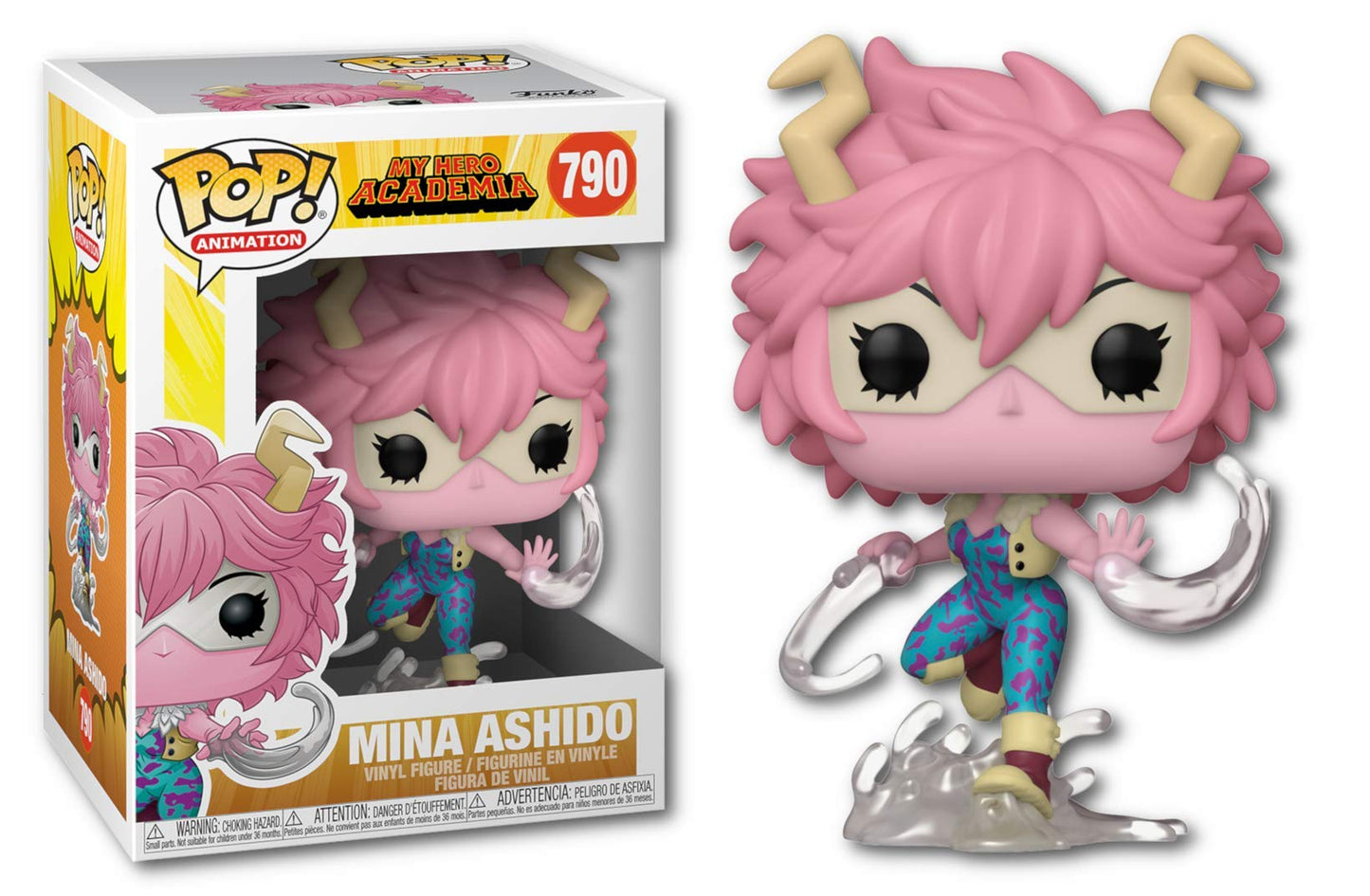 Funko Pop My Hero Academia - Mina Ashido Pop! Vinyl Figure (Bundled With Compatible Pop Box Protector Case), Multicolor, 3.75 Inches