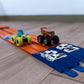 TechConnext Ultimate Monster Truck Track Ramp Add-On, Small, Blue, Plastic - Compatible with Hot Wheels & Monster Jam Trucks