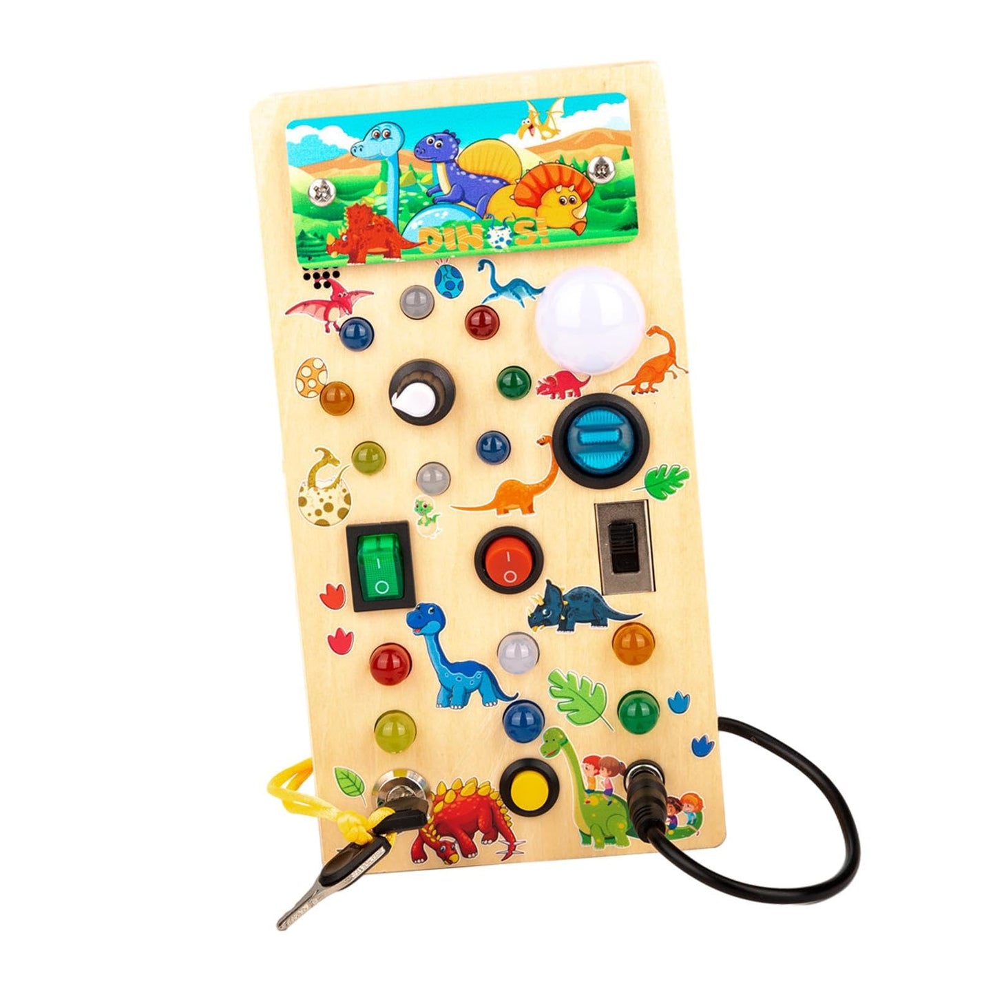 Merishopp Montessori Busy Board Baby Travel Toys For Travel Toddlers 13 Holiday Gifts| Baby Learning Toy | Infant Activity Toy 