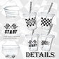 Foldtier 50 Pcs Plastic Cups For Kids 12 Oz Disposable Cups With Straws And Lids Clear Cup Birthday Party Supplies For Kids Birt