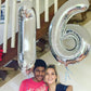 16 Balloon Number, Silver Number 16Th Birthday Balloons 40 Inch, Sweet 16 Years Old Silver Birthday Decorations For Boys Girls,