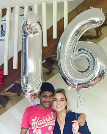 16 Balloon Number, Silver Number 16Th Birthday Balloons 40 Inch, Sweet 16 Years Old Silver Birthday Decorations For Boys Girls,
