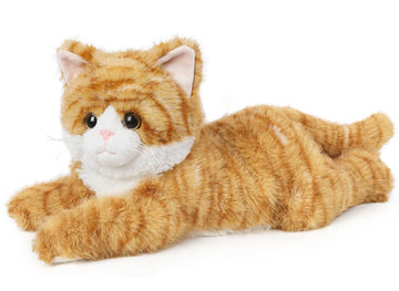 Cuckool Orange Tabby Cat Stuffed Animals, Microwavable Stuffed Animals Heating Pad For Cramps, Pain Stress Relief, Heatable Cool