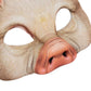 Dzrige Halloween Pig Mask Scary Half Face Pig Mask for Halloween Masquerade Carnival Tricky Party Cosplay Props