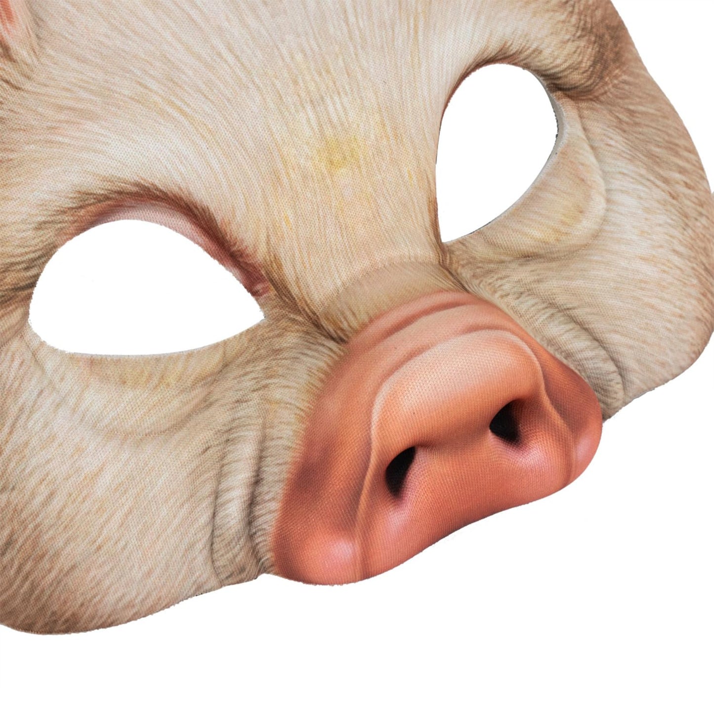 Dzrige Halloween Pig Mask Scary Half Face Pig Mask for Halloween Masquerade Carnival Tricky Party Cosplay Props
