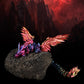 Sumland 3D Printed Dragon With Wings Flying Dragon,Rainbow Crystal Wing Dragon Fidget Toys, Articulated 3D Printed Dragon,Red Ye