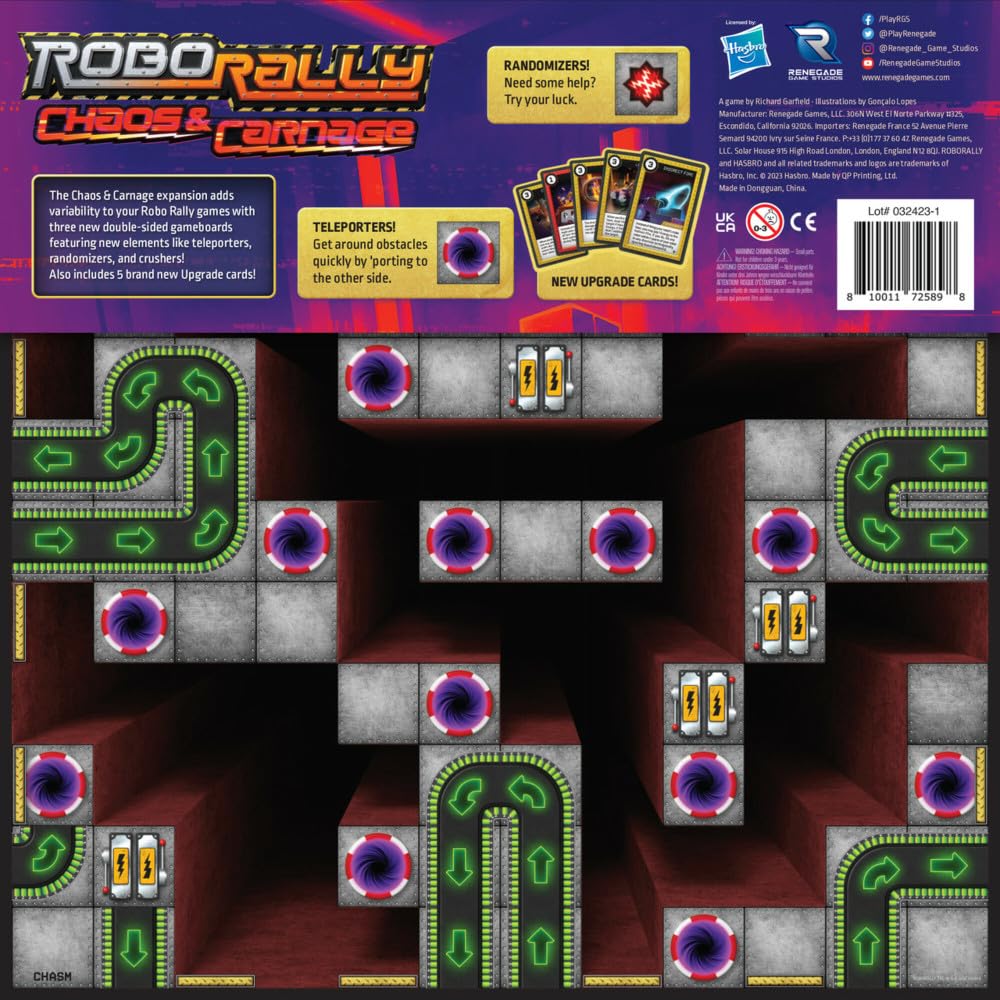 Renegade Game Studios: Robo Rally: Chaos & Carnage Expansion