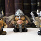 Ebros Gift Small Chibi Norse Viking Wild Berserkers Warriors with Axe decorative replica blade and Shield Statue Set of 3 Norselandic Hero Warlords Decorative Figurines