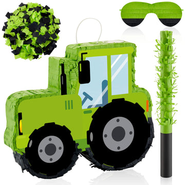 Lewtemi Piñatas For Birthday Party Colorful Piñata With Stick, Blindfold, Confetti For Adults Birthday Baby Shower Party Supplies(Tractor Style)