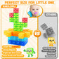 Feoxialy Magnetic Blocks - 52Pcs Translucent Magnetic Cubes, Digit Building Blocks Magnet Toys For Kids, Rainbow Stem Creativity Toys 3+ Year Old Boys & Girls Toddlers Kids Christmas Birthday Gifts