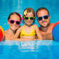 Astaron 12 Pack Party Novelty Sunglasses Bulk Neon Party Favors For Beach Wedding Party Pool Party Supplies, Pink