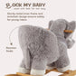 ROCK MY BABY Rocking Horse Elephant, Plush Ride-on Toy, Large Gray, Model JR291, CPC Certified