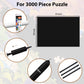 Becko US Puzzle Mat Roll Up for 3000 Pieces, Felt with Drawstring Bag, Black, E2015-DGra26, Easy Storage & Anti-Leak Tube