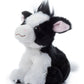 The Petting Zoo Cow Plush Toy, 6" Stuffed Animal, Recycled Material, Multi-Color, Model 421024