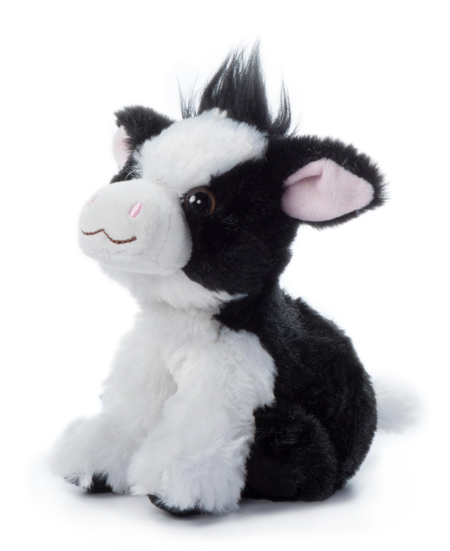 The Petting Zoo Cow Plush Toy, 6" Stuffed Animal, Recycled Material, Multi-Color, Model 421024