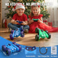 MaxTronic Remote Control Car - Rechargeable Stunt Crawler, 20km/h, 6.1"x6.1"x2.75", Blue, Model 989-81, LED