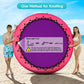 CALOBANA 8ft Floating Dock, Round Inflatable Water Hammock Heavy Duty Floating Ring Island Platform for Adults Party Tanning Poo