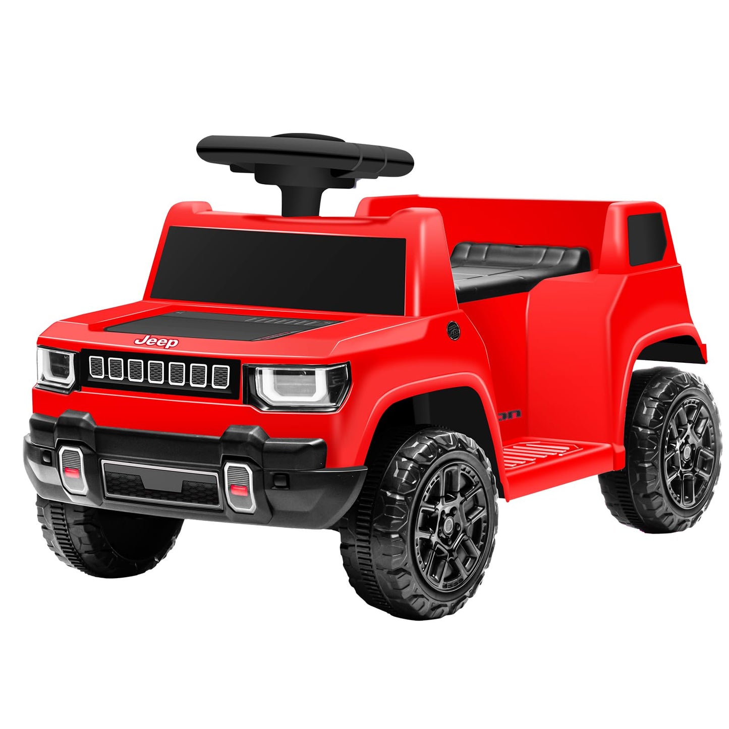 XCAR Ride On Car, 6V Ride on Toys for Toddlers, with Music, Horn, and Pedal Operation, Suitable for Aged 1.5-3 Years Old, Red