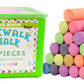 Kid Made Modern Non Toxic Sidewalk Chalk Bucket (24 Count) - Washable Colored Chalk Bulk Set For Kids And Toddlers Outdoor Games