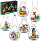Christmas Ornaments 2024 Building Set, Ornament For Christmas Tree With Light, Xmas And Thanksgiving Holiday For Gifts, Gingerbr