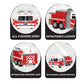 Driven by Battat - Construction Vehicles for Kids - Toddler Trucks - Set of 4 Toy Trucks - Lights & Sounds Cars & Trucks - Micro