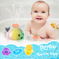 Gigilli Baby Whale Bath Toy - 4 Modes Light Up Fountain for Toddlers, Grey, Small, ABS Material, Perfect for 6-18 Months, Ideal Birthday Gift