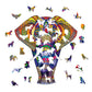 Realsun Wooden Puzzle For Adults, Unique 194 Pieces Animals Shaped Jigsaw Puzzles, Wood Laser Cut Jigsaw Puzzle, Magic Wooden Pu