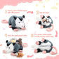 Hollowfly 5 Pcs Stuffed Opossum Mommy Possum Plush With 4 Baby Opossums Stuffed Toy On Her Back, Magnetic Attraction Cotton Plus