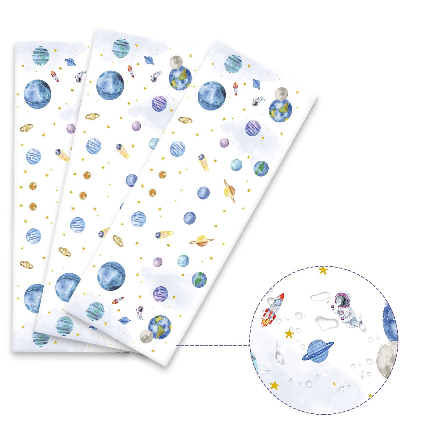 ZOIIWA 3 Piece First Trip Around The Sun Birthday Tablecloth 1st Space Birthday Plastic Disposable Outer Space Table Cover Solar