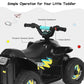 Costzon Kids Atv, 6V Battery Powered Electric Quad, Forward/Reverse Switch, Rear Wheeler Motorized Ride On Mini Vehicle Car For