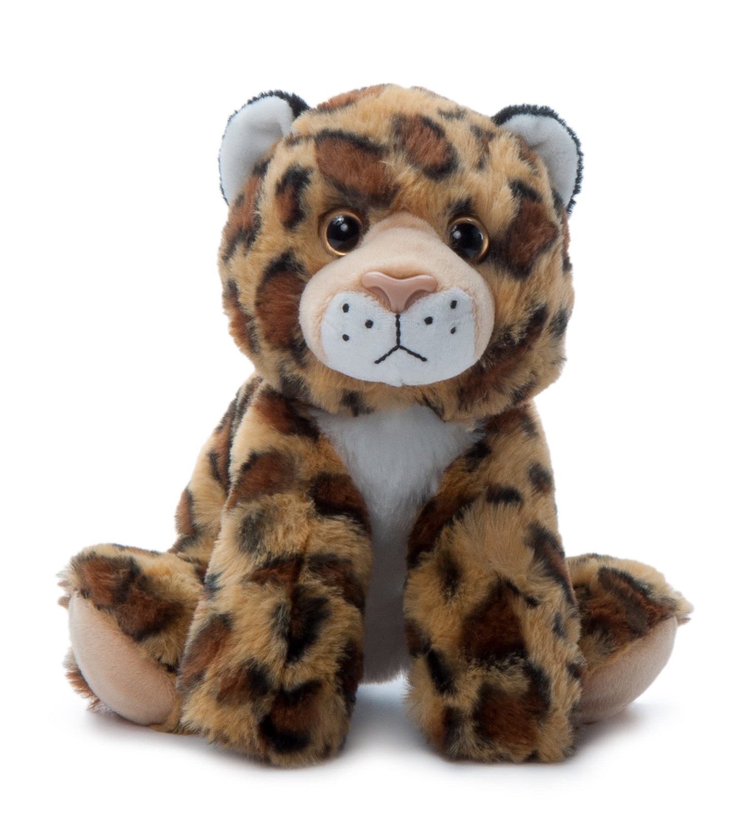The Petting Zoo Jaguar Plush Toy 9" - Black or Brown Soft Stuffed Animal for Kids, Model 420106