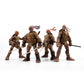 The Loyal Subjects Teenage Mutant Ninja Turtles BST AXN IDW Inspired Michelangelo  Leonardo  Donatello  and Raphael Zombie Turtles 5-inch Action Figure 4-Pack